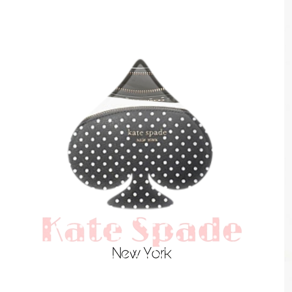 Kate Spade Black Mini  Polka Dot Crossbody Shoulder Bag Metallic Dot NWT - Picture 2 of 14